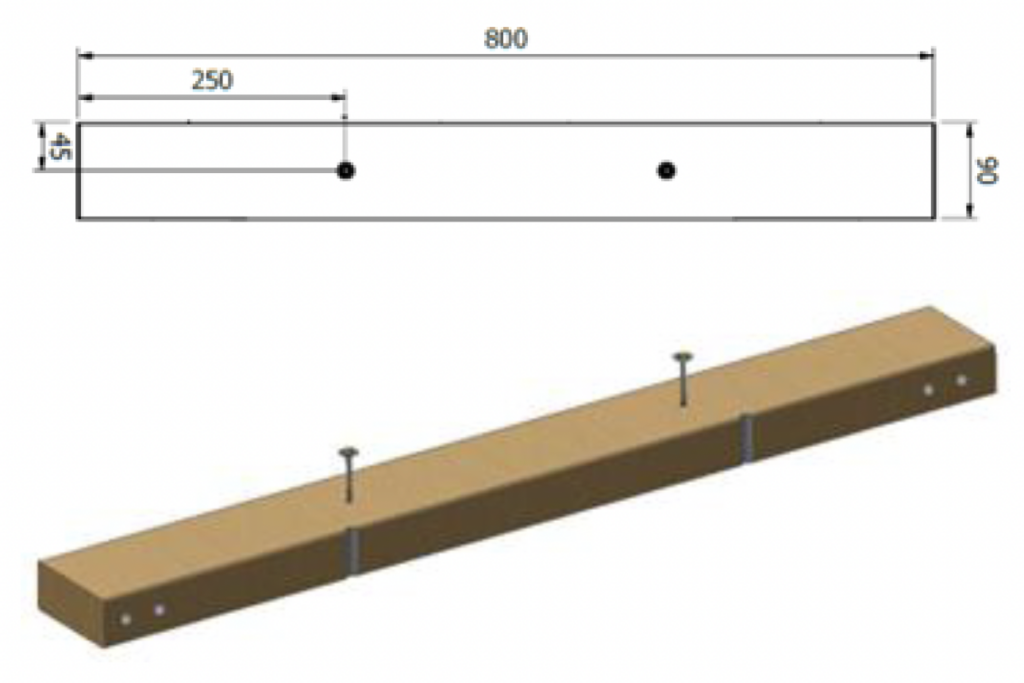 Instructional image supporting textual instruction step 1 to assemble a Large Footprint Pallet.